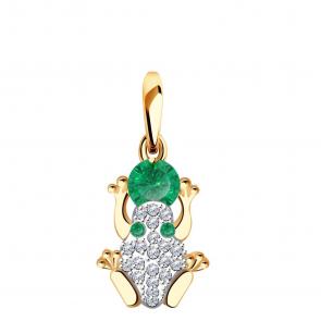 Золотая подвеска Красносельский ювелир с фианитом РП2022-з фото