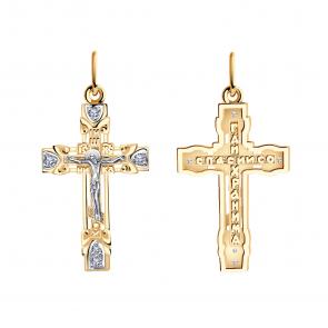 Золотая подвеска Красносельский ювелир с фианитом РП2384 фото