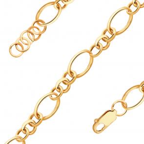 Золотой браслет плетение Фантазийное Радуга РТ-16323 фото