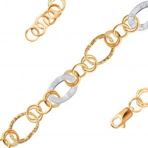 Золотой браслет плетение Фантазийное Радуга РТ-26276-Б фото