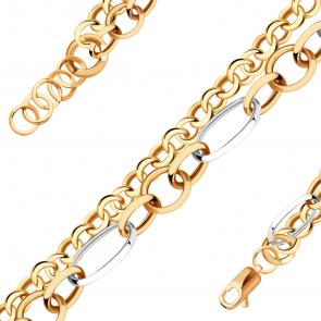 Золотой браслет плетение Фантазийное Радуга РТ-26279-Б фото