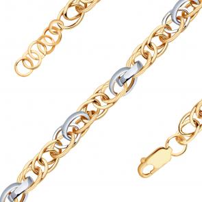 Золотой браслет плетение Фантазийное Радуга РТ-26310-Б фото