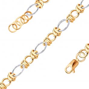 Золотой браслет плетение Фантазийное Радуга РТ-26322-Б фото