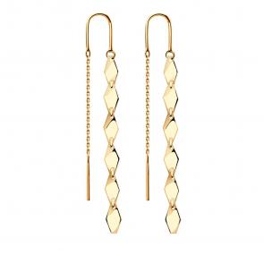 Золотые серьги Красносельский ювелир С3522 фото