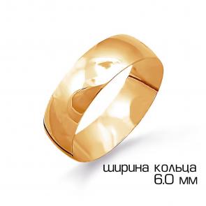 Золотое обручальное кольцо 6 мм Karatov Т100011490 фото