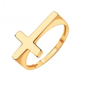 Золотое кольцо-крест Karatov Т10001Б366 фото
