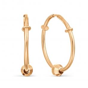 Золотые серьги Karatov Т100022320 фото