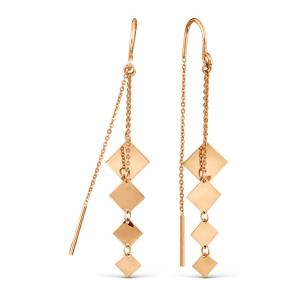 Золотые серьги Karatov Т10002Б053 фото