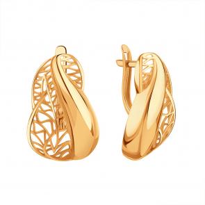 Золотые серьги Karatov Т10002В580 фото