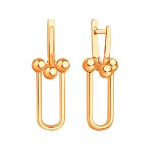 Золотые серьги Karatov Т10002В603 фото