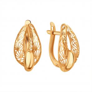 Золотые серьги Karatov Т10002В758 фото