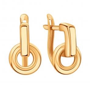 Золотые серьги Karatov Т10002В796 фото