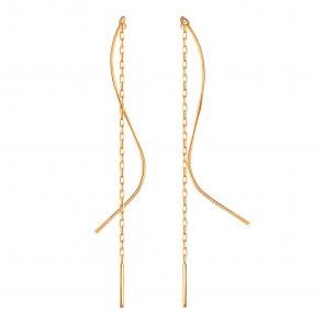 Золотые серьги Karatov Т10002В825 фото