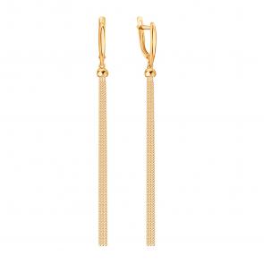 Золотые серьги Karatov Т10002В829 фото