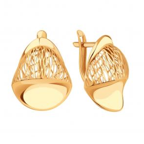 Золотые серьги Karatov Т10002В890 фото