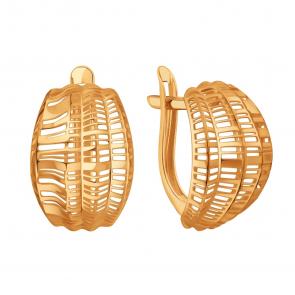 Золотые серьги Karatov Т10002В899 фото