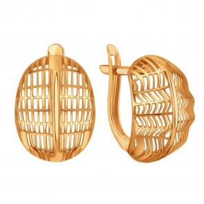 Золотые серьги Karatov Т10002В900 фото