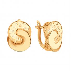 Золотые серьги Karatov Т10002В919 фото