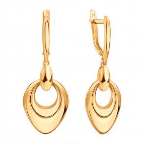 Золотые серьги Karatov Т10002Г266 фото