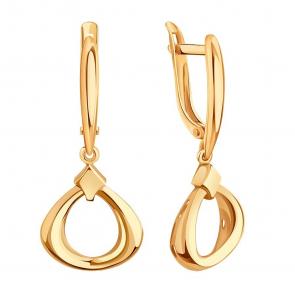 Золотые серьги Karatov Т10002Г267 фото