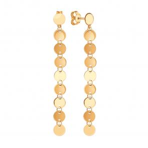 Золотые серьги Karatov Т10002Г302 фото