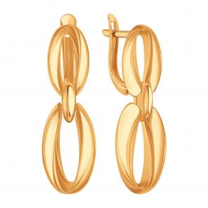 Золотые серьги Karatov Т10002Г311 фото