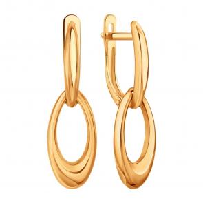 Золотые серьги Karatov Т10002Г314 фото