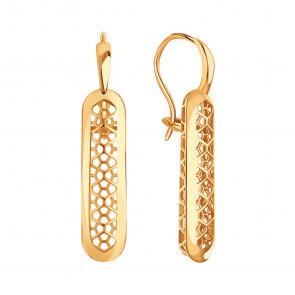 Золотые серьги Karatov Т10002Г349 фото