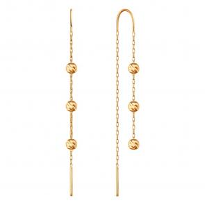 Золотые серьги Karatov Т10002Г670 фото