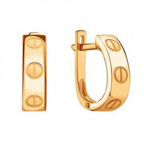 Золотые серьги Karatov Т10002Е114 фото