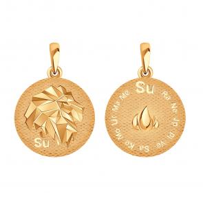 Золотая подвеска Знак зодиака Лев Karatov Т100035956 фото