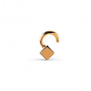 Золотой пирсинг в нос Karatov Т10007137 фото