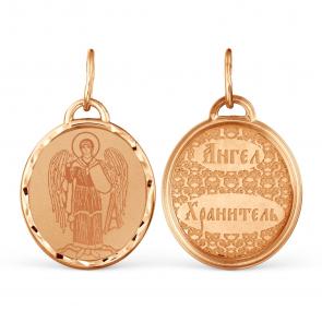 Золотая подвеска-иконка Ангел хранитель Karatov Т100431534 фото