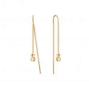 Золотые серьги Karatov Т10062Б079 фото