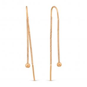 Золотые серьги Karatov Т10062Б080-1 фото