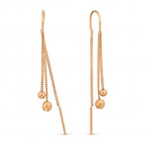 Золотые серьги Karatov Т10062Б083 фото