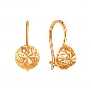 Золотые серьги Karatov Т10062В689 фото