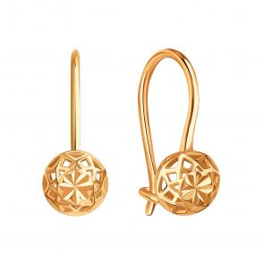 Золотые серьги Karatov Т10062В690 фото