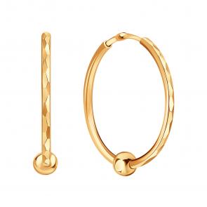 Золотые серьги-трансформеры Karatov Т10062В691 фото