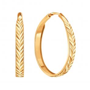 Золотые серьги Karatov Т10062В694 фото