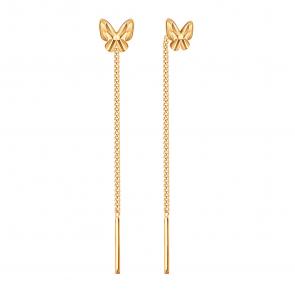 Золотые серьги Karatov Т10062В815 фото