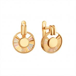 Золотые серьги Karatov Т10062Г451 фото