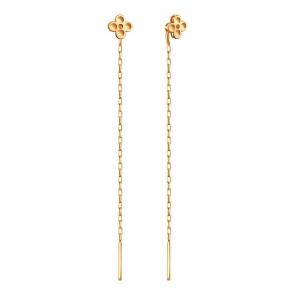 Золотые серьги Karatov Т10062Г494 фото