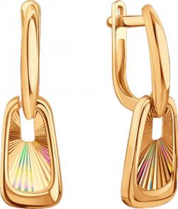 Золотые серьги Karatov Т10062Г949 фото