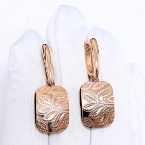 Золотые серьги Karatov Т10062Г956 фото