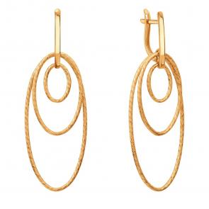 Золотые серьги Karatov Т10062Е078 фото