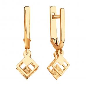 Золотые серьги Karatov Т10062Е186 фото