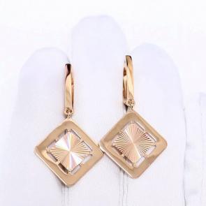 Золотые серьги Karatov Т10062Е274 фото