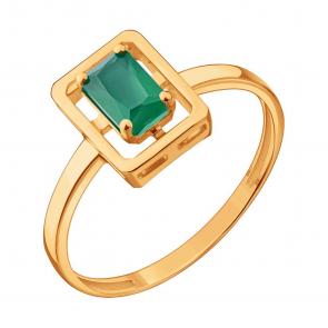 Золотое кольцо Karatov с агатом Т10101Д550 фото