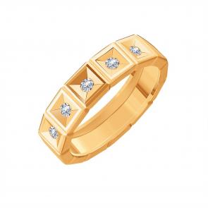 Золотое кольцо Karatov с бриллиантом Т10101Д775 фото